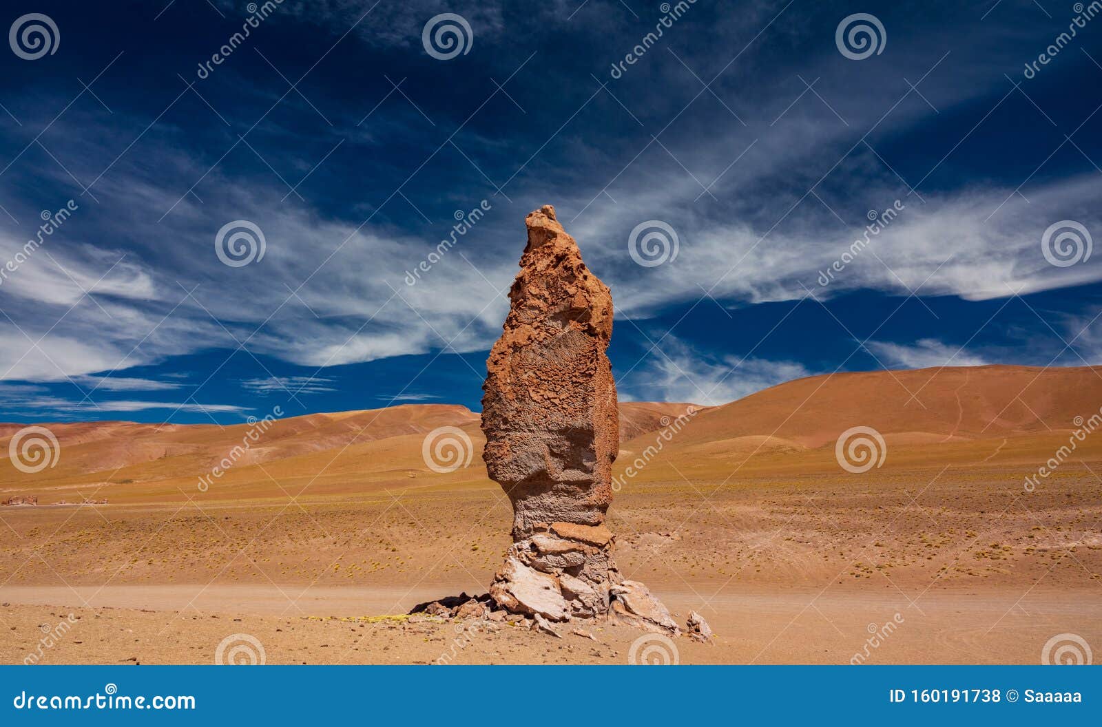 stone formation, pacana monk in atacama desert