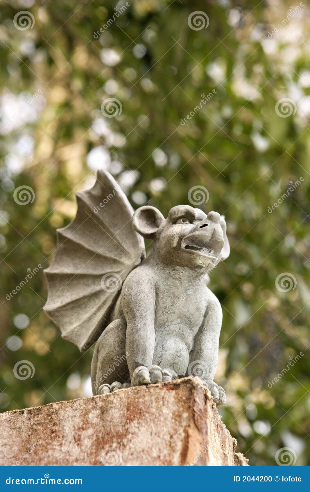 Stone gargoyle statue. stock photo. Image of creature 2044200