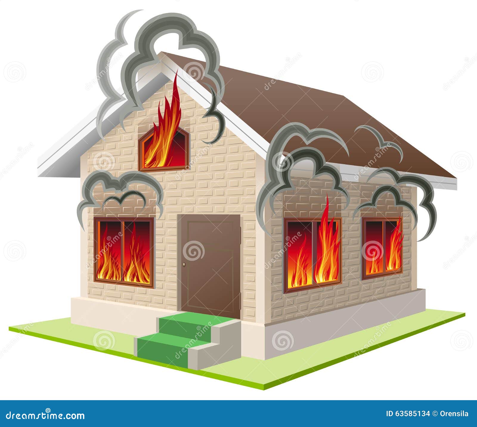 free clipart house on fire - photo #28