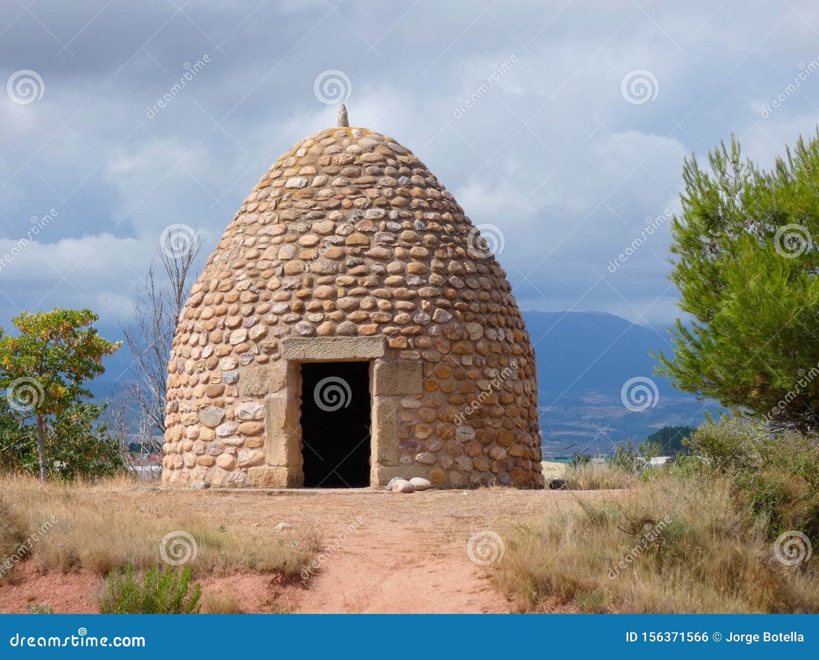 stone house, typical of shepherds and farmers in la rioja, spain