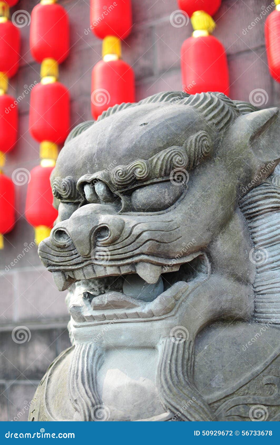 Stone lions stock photo. Image of luck, guard, famous 50929672