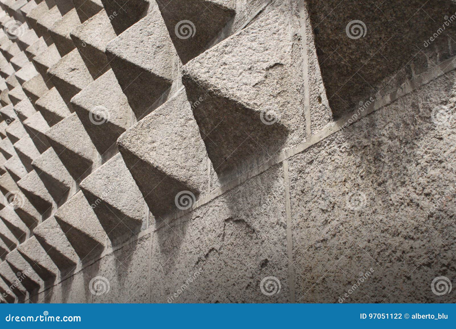 stone pyramid pattern on casa de los picos fachade in segovia, s
