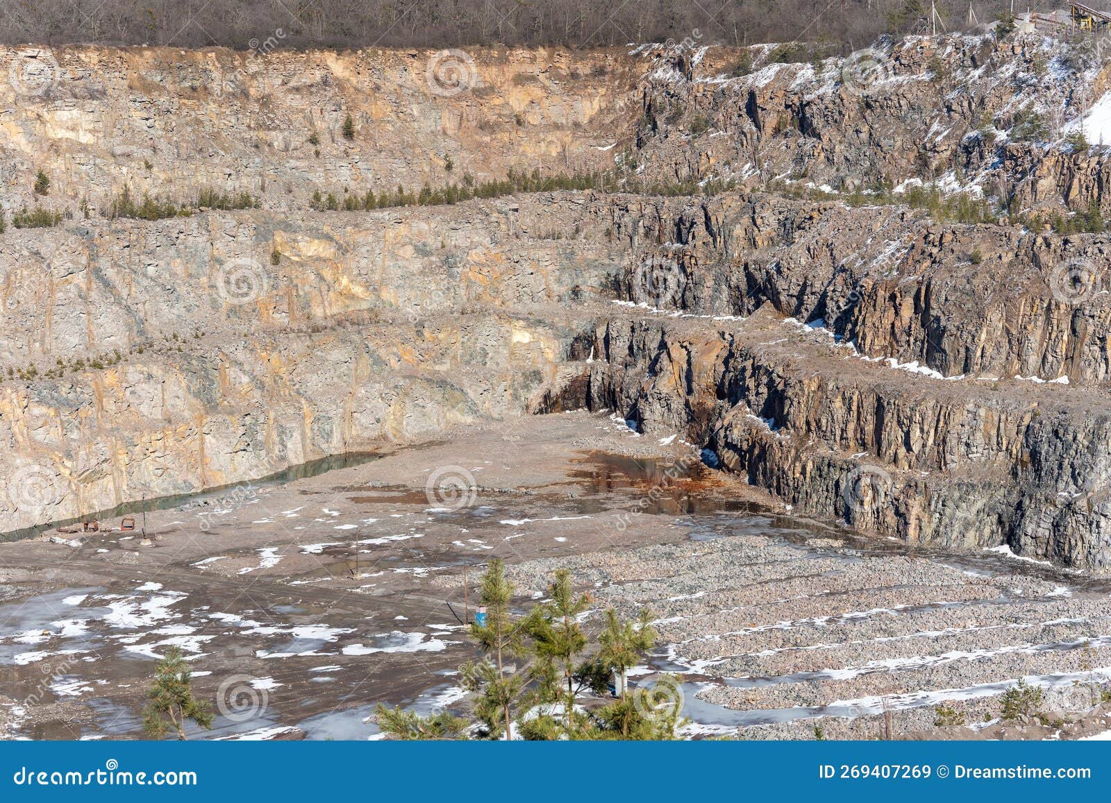 Stone Quarry for the Production of Crushed Stone and Gravel for Use in