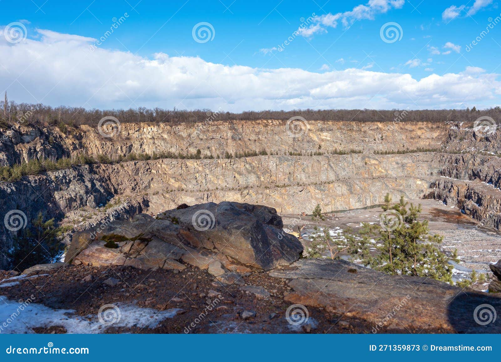 Stone Quarry for the Production of Crushed Stone and Gravel for Use in