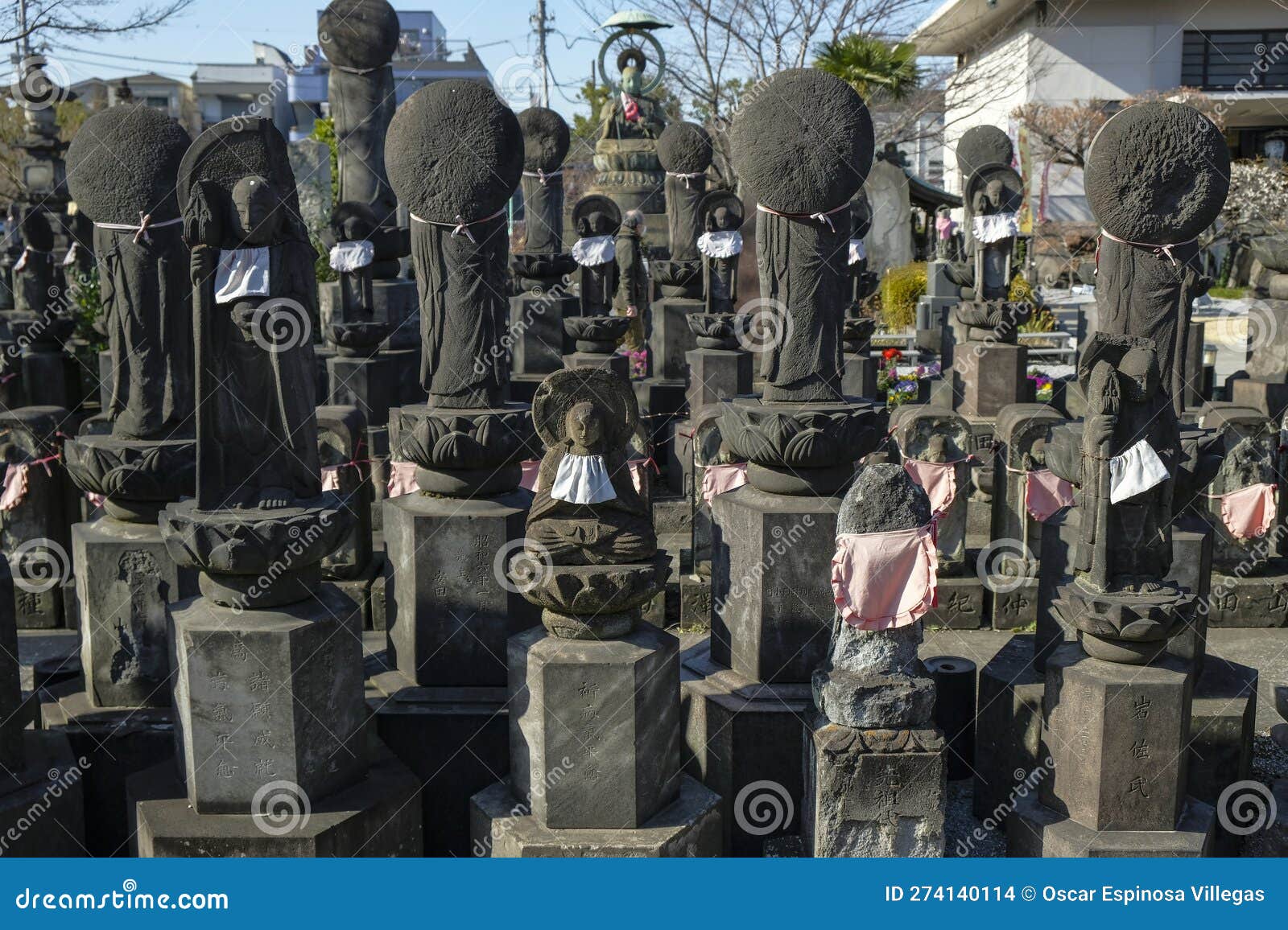 Stone Statues of Jizo in Tokyo, Japan Editorial Stock Image Image of
