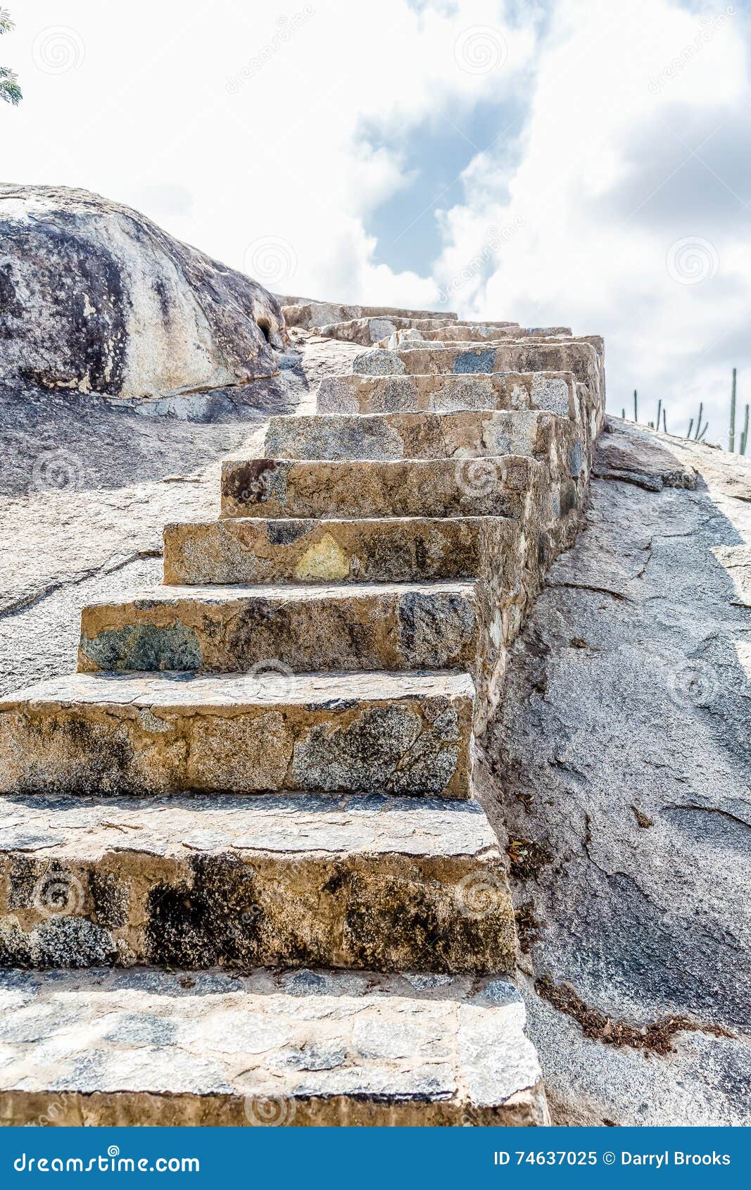 Stone Steps Up Boulders in Aruba Stock Image Image of outdoor