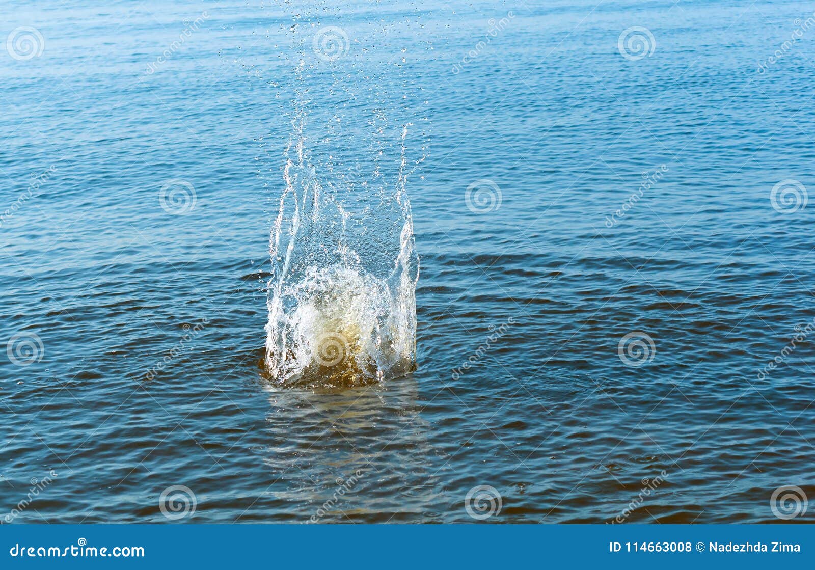 Камни кидают в воду