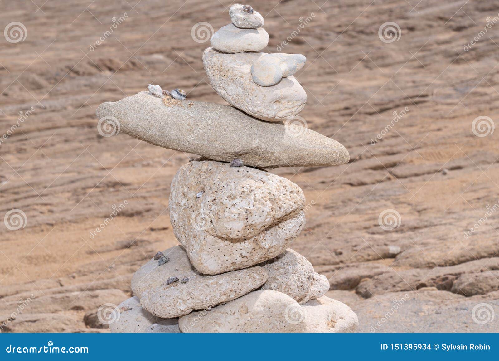Stone Tower on Beach Ile De Re Southwest France Stock Photo - Image of
