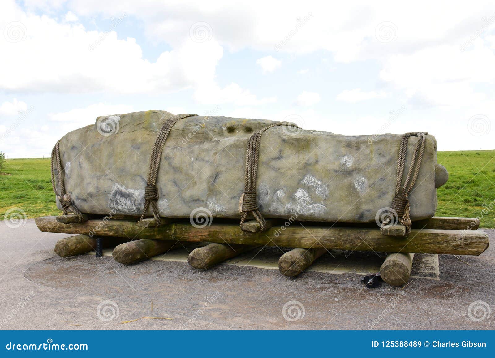 Stone transporting method stock image. Image of rocks - 125388489