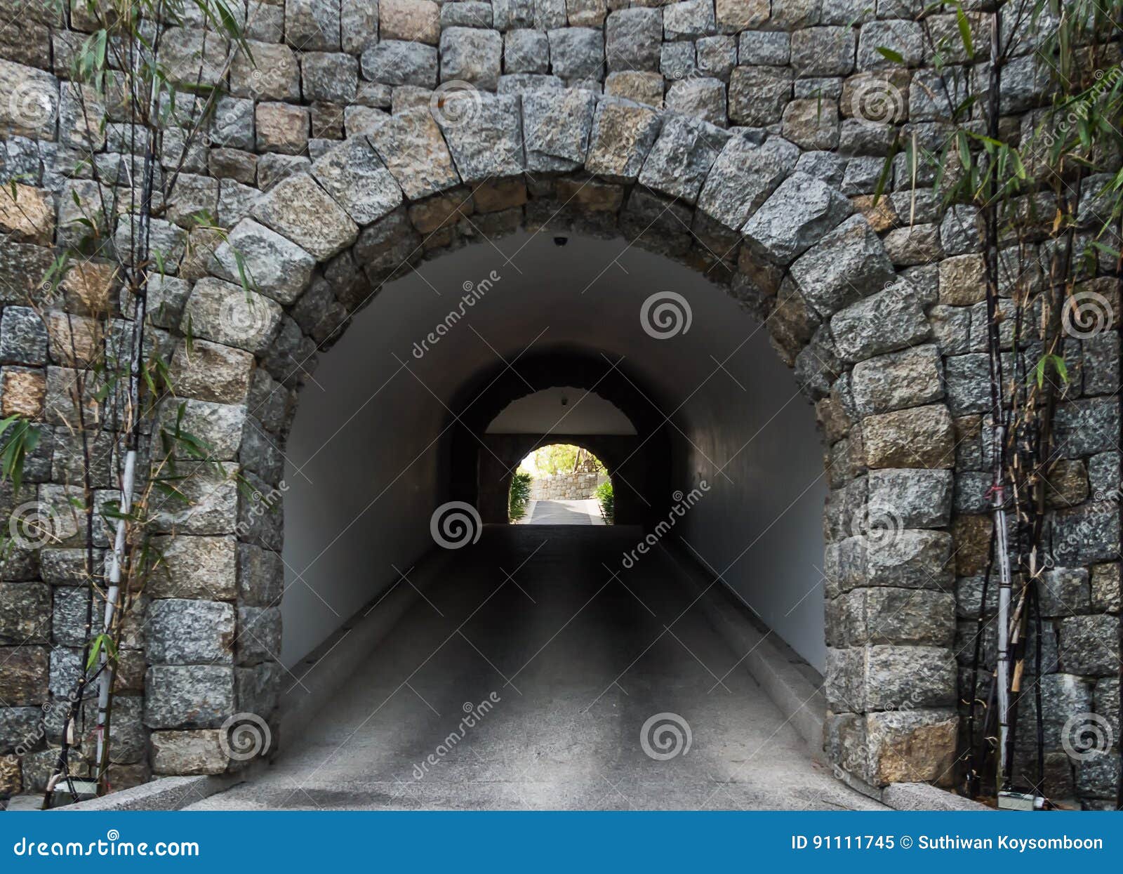 Stone tunnel stock image. Image of transport, deep, scary 91111745