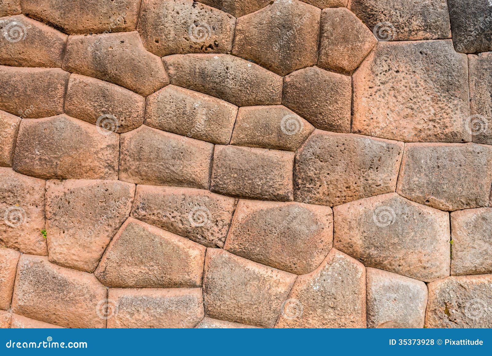 stone wall chincheros town peruvian andes cuzco peru