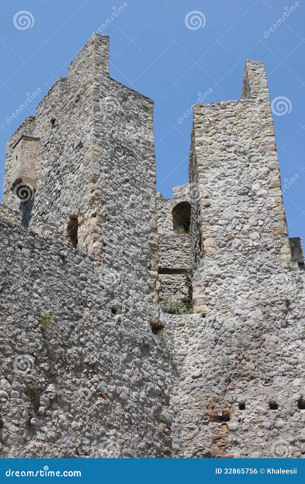 stone wall in monastery manasija