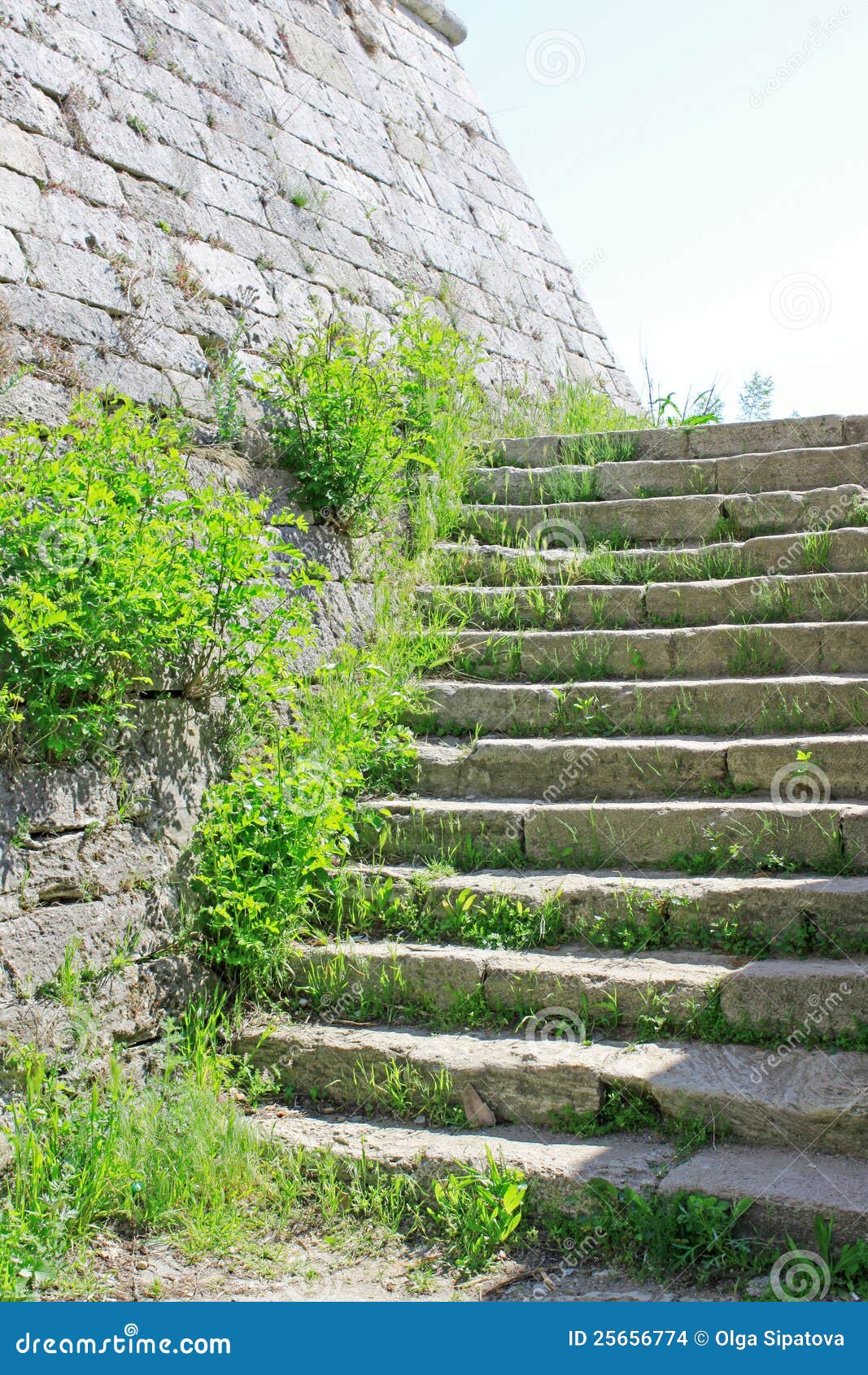 Stone Wall and Stairs stock photo. Image of fundamental 25656774