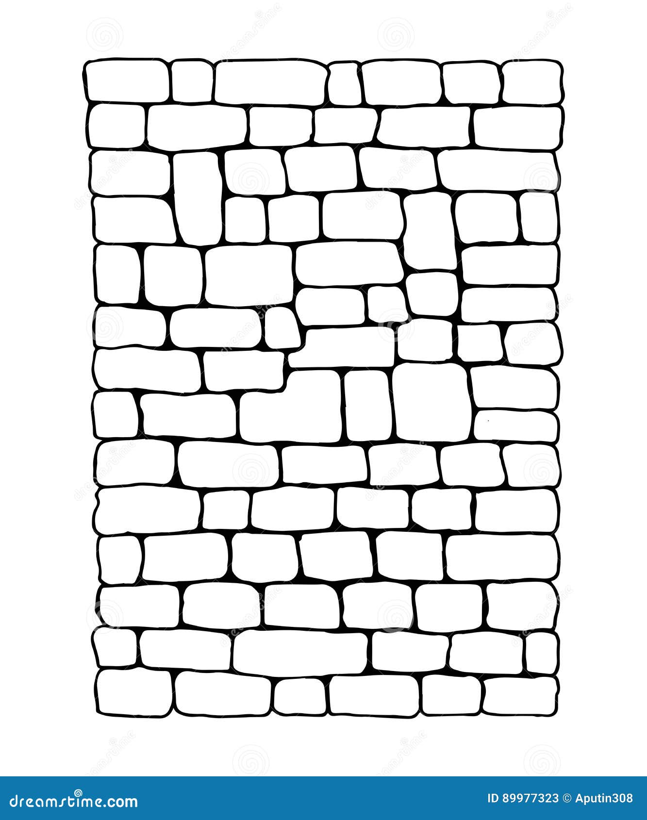 Stone Wall Vector Sketch Texture Stock Vector Illustration Of Vector Background