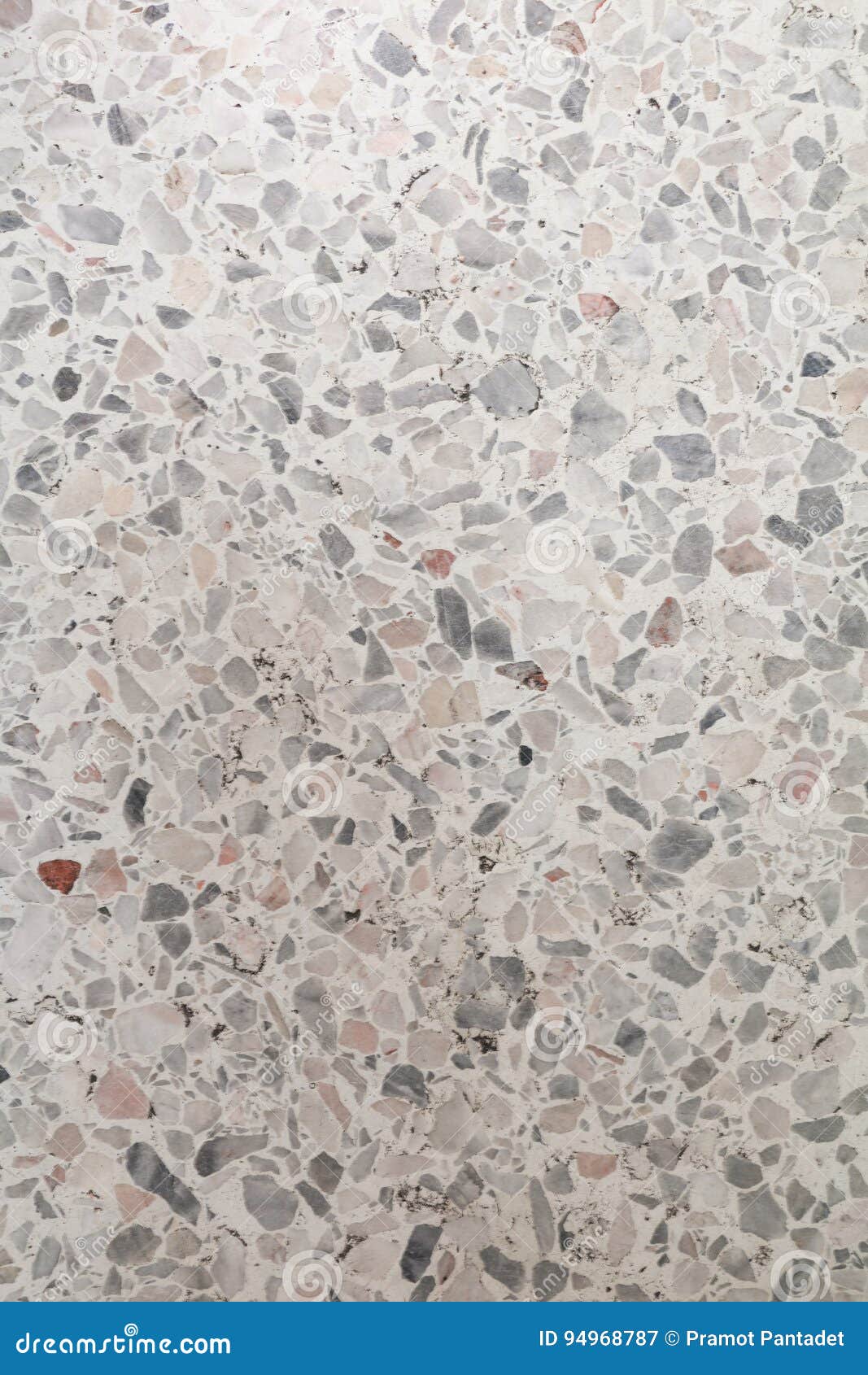 Stone Wash Terrazzo Floor Marble Surface For Background Stock