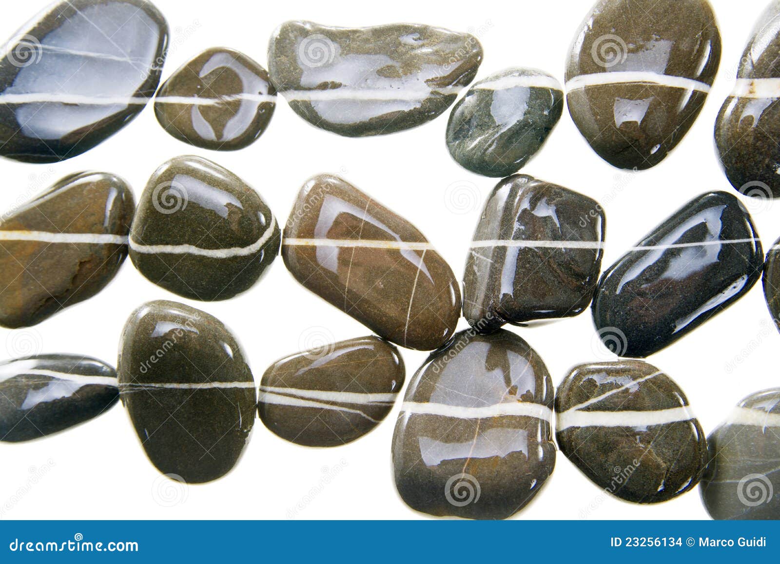 Stone with white stripe stock photo. Image of rain, pebble 23256134