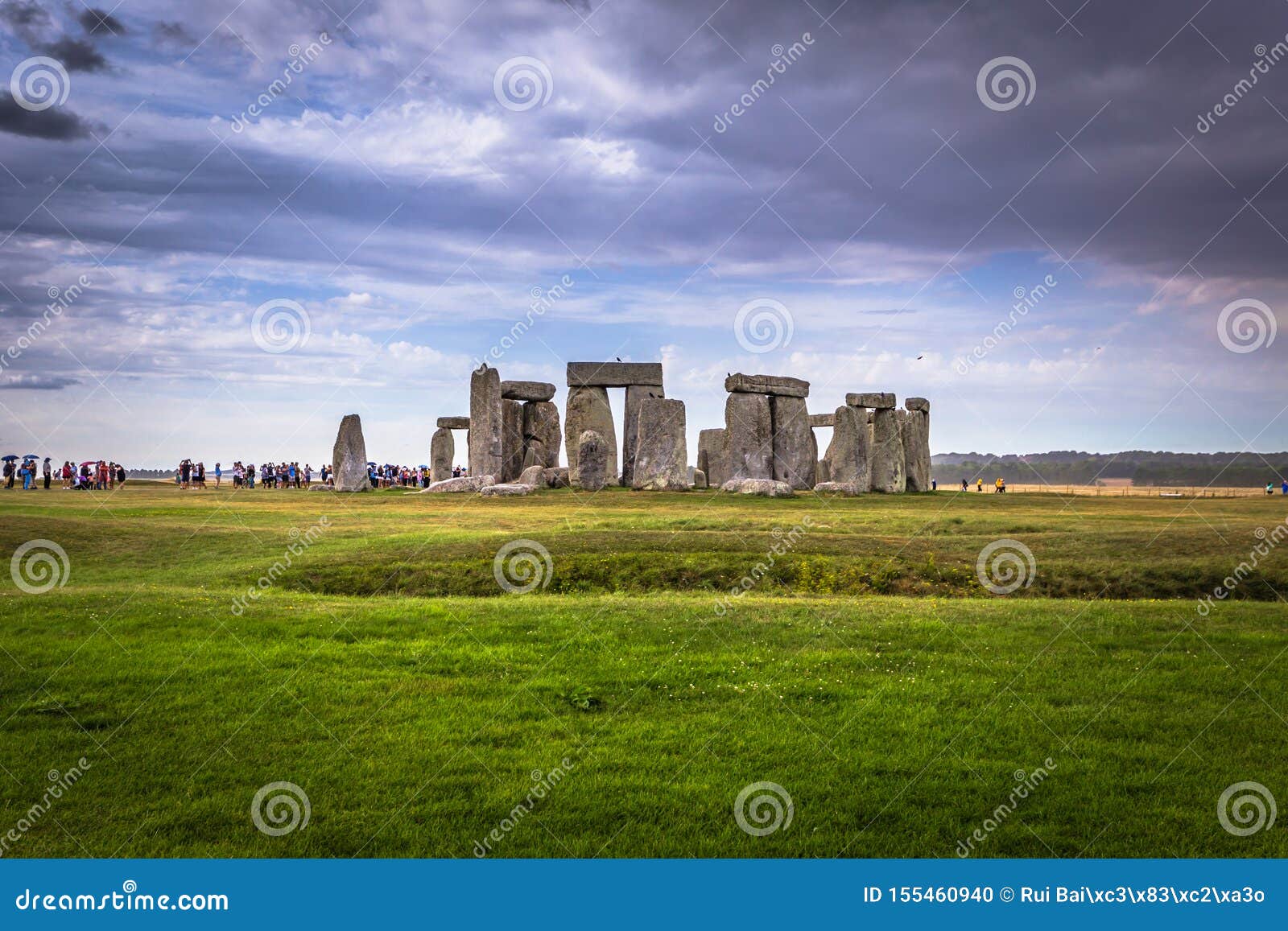 Stonehenge August 07, 2018 Ancient Monument of Stonehenge, England