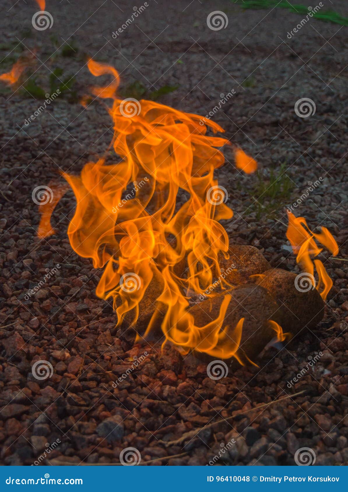 Stones are Burning Bright with Fire. Stock Photo Image of abstract, fiery 96410048