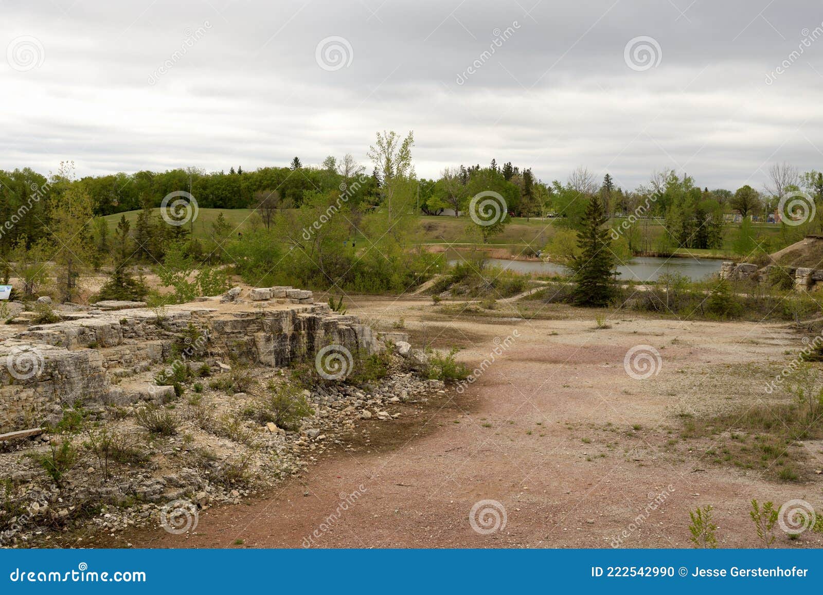 Stonewall Quarry in Manitoba Canada Stock Photo Image of open