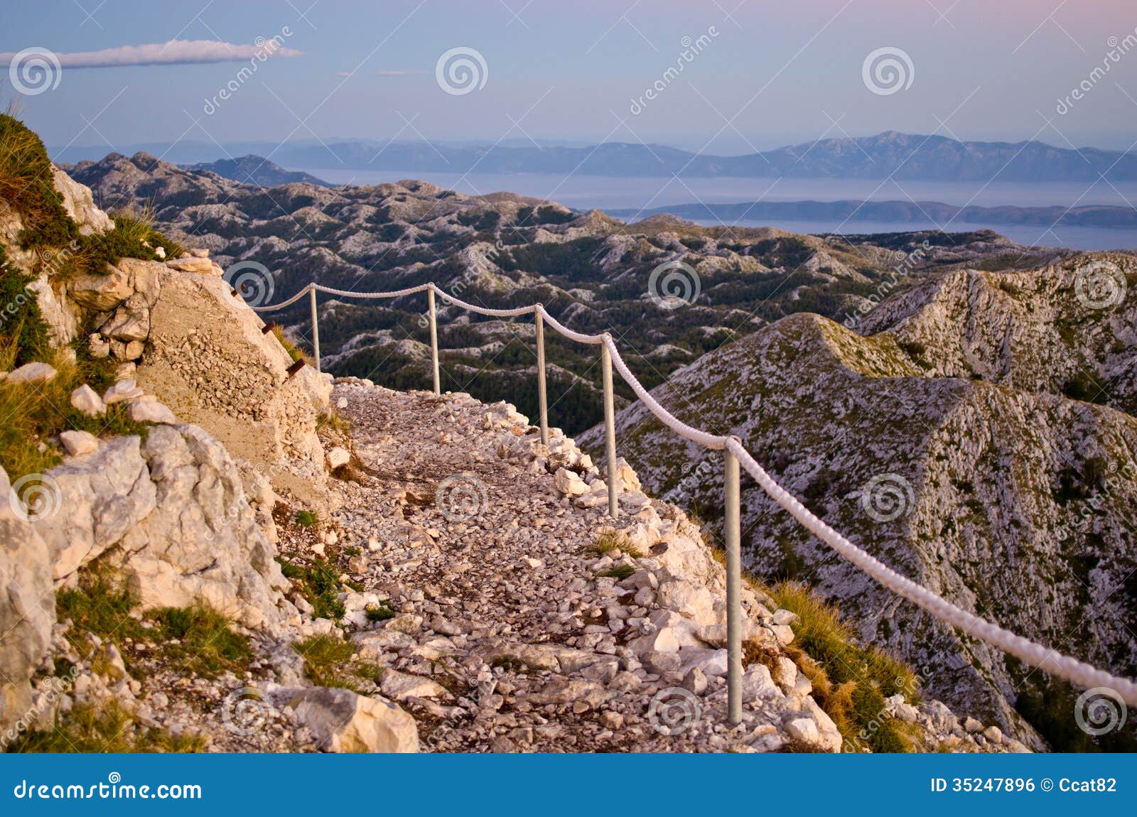 Stony Road on the Sv. Jure Mountain, Croatia Stock Photo Image of