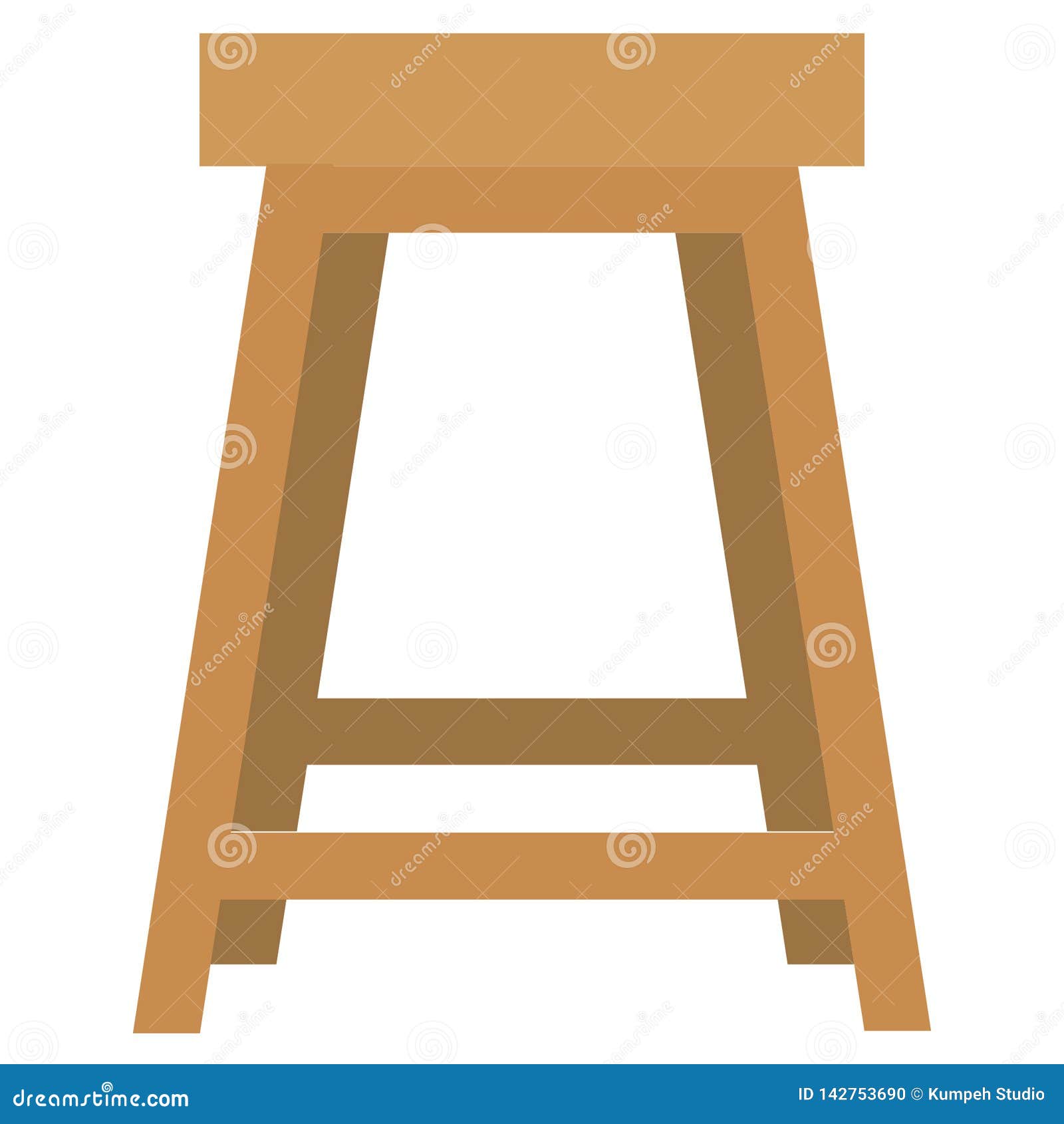 Stool Icon with Flat Style. Vector EPS10 Illustration Stock Vector ...