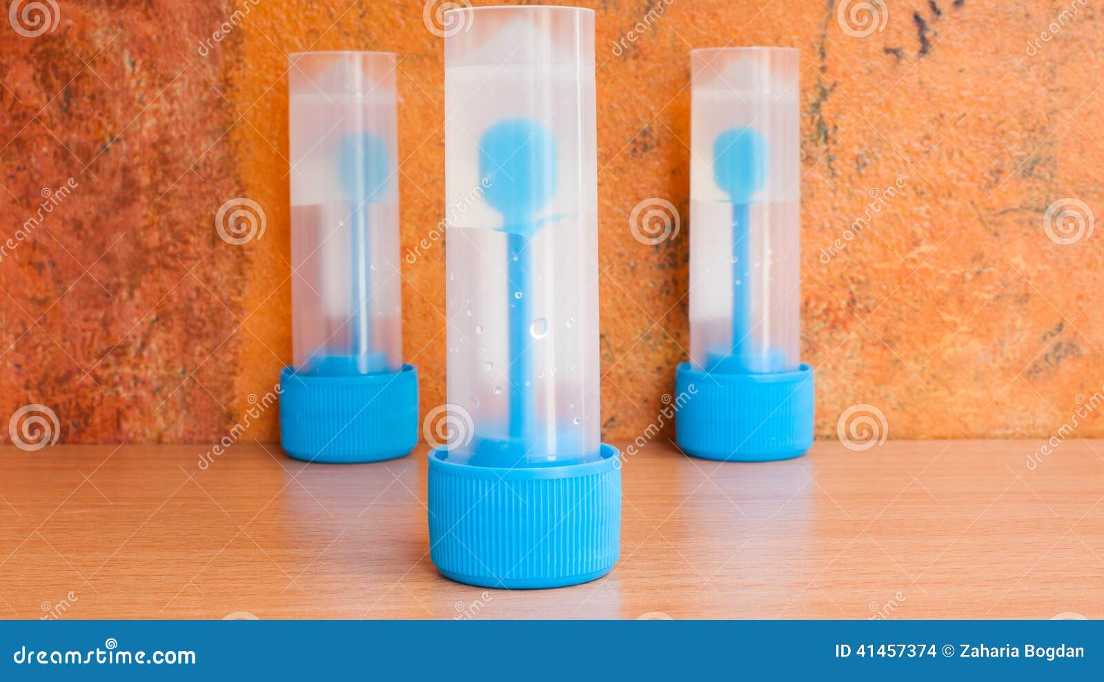Stool Sample Jars with Transport Medium Stock Photo Image of