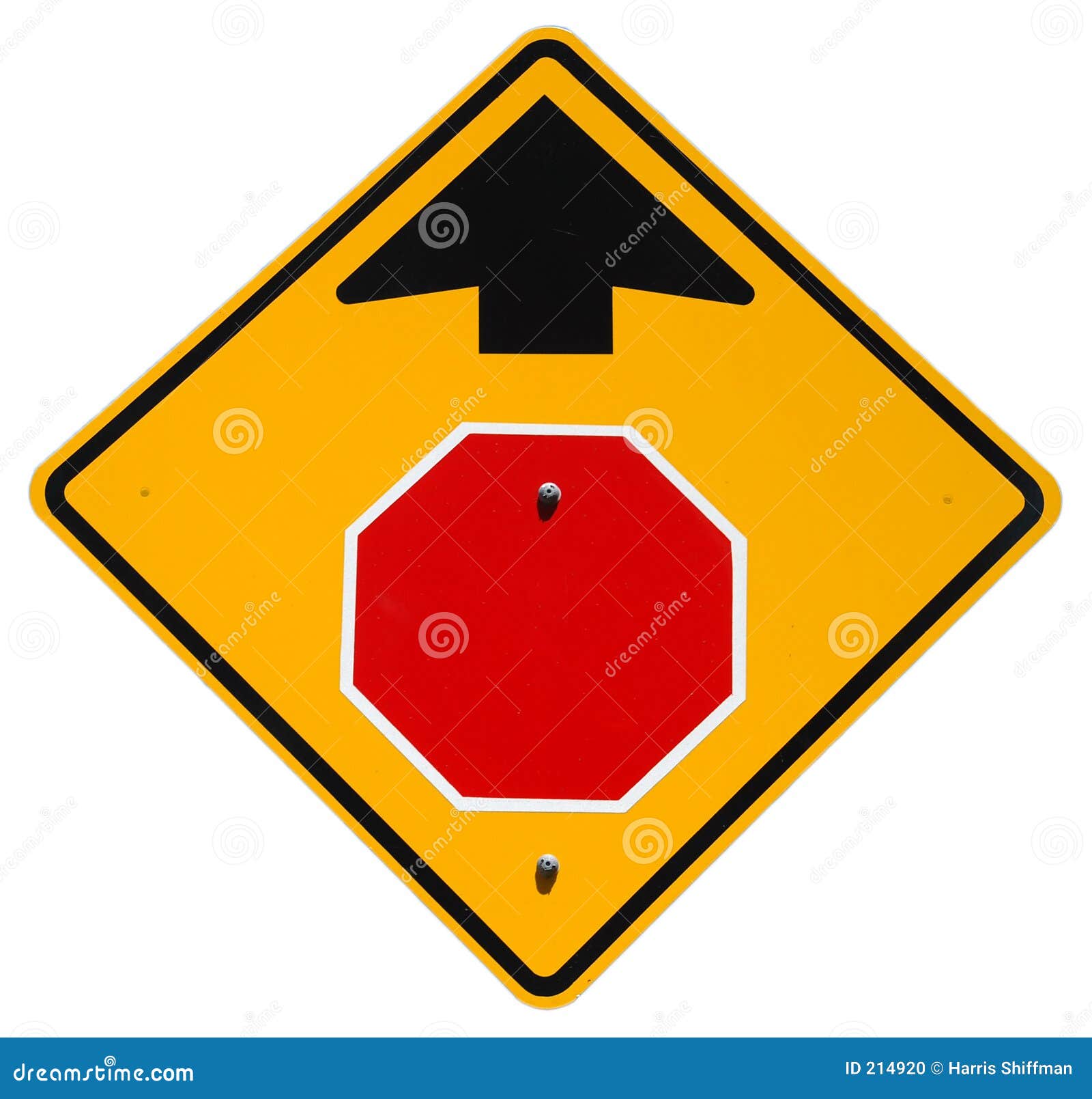 Stop Ahead stock photo. Image of crossroad, warning, street 214920