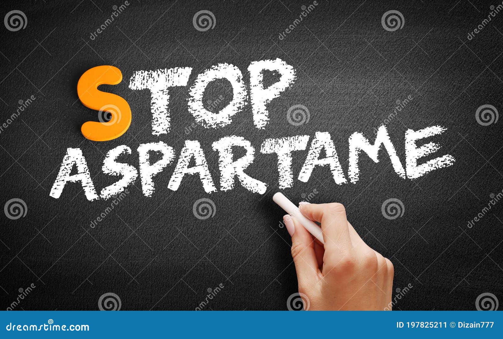 stop aspartame text on blackboard
