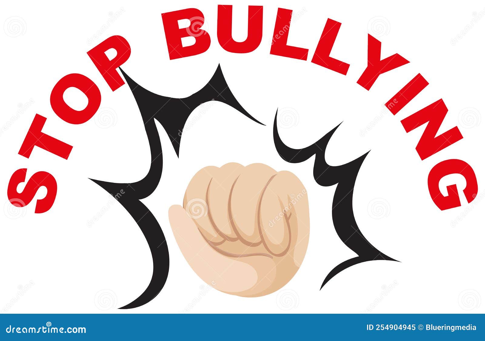 Stop Bullying Banner Concept Vector Stock Vector - Illustration of ...