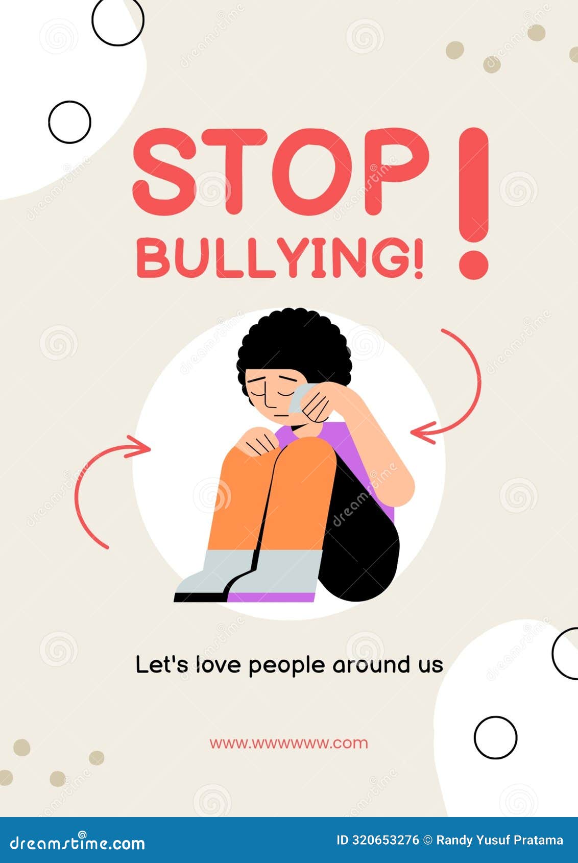 Stop bullying stock illustration. Illustration of beautiful - 320653276