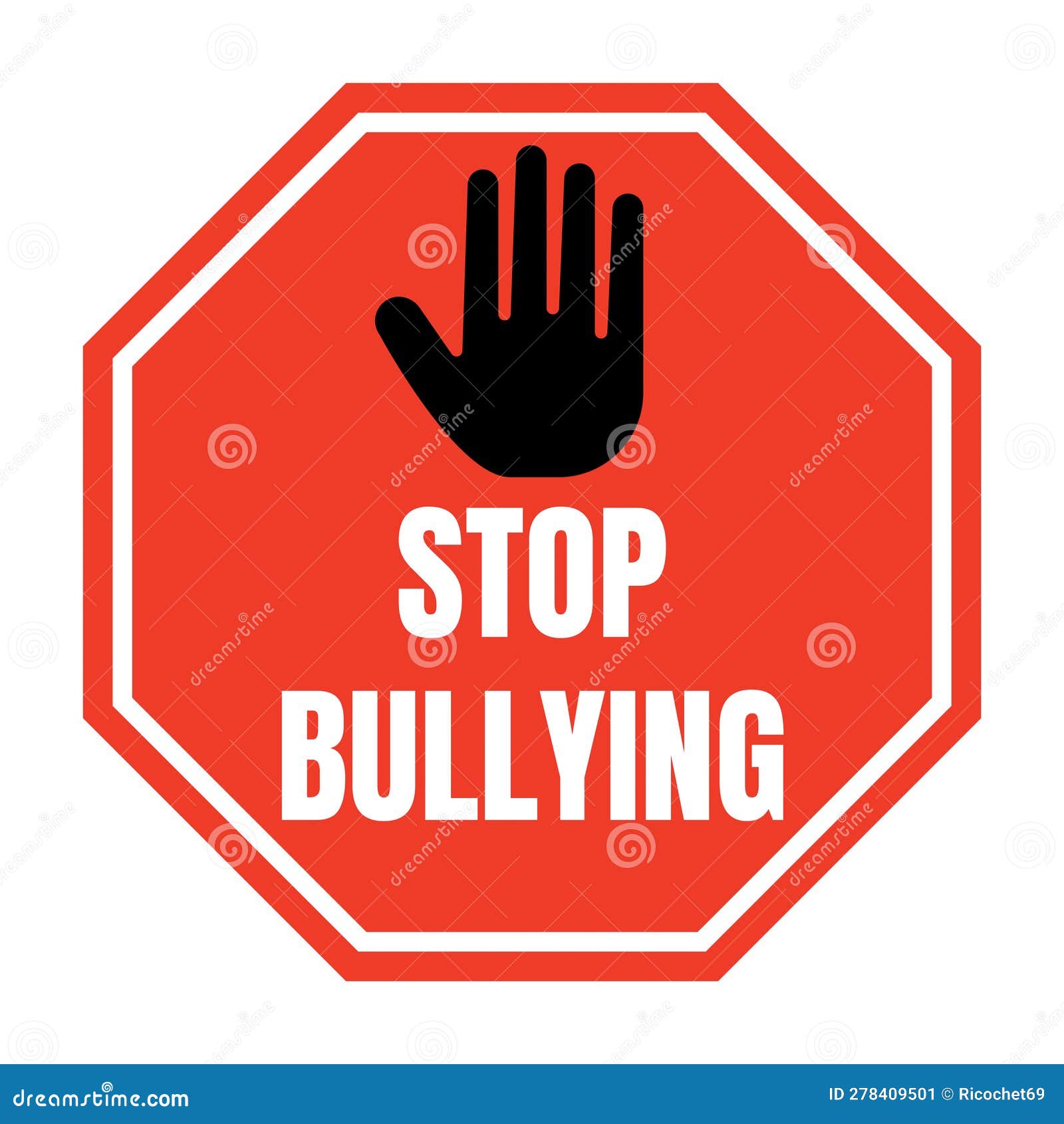 Stop bullying symbol icon stock illustration. Illustration of bully ...