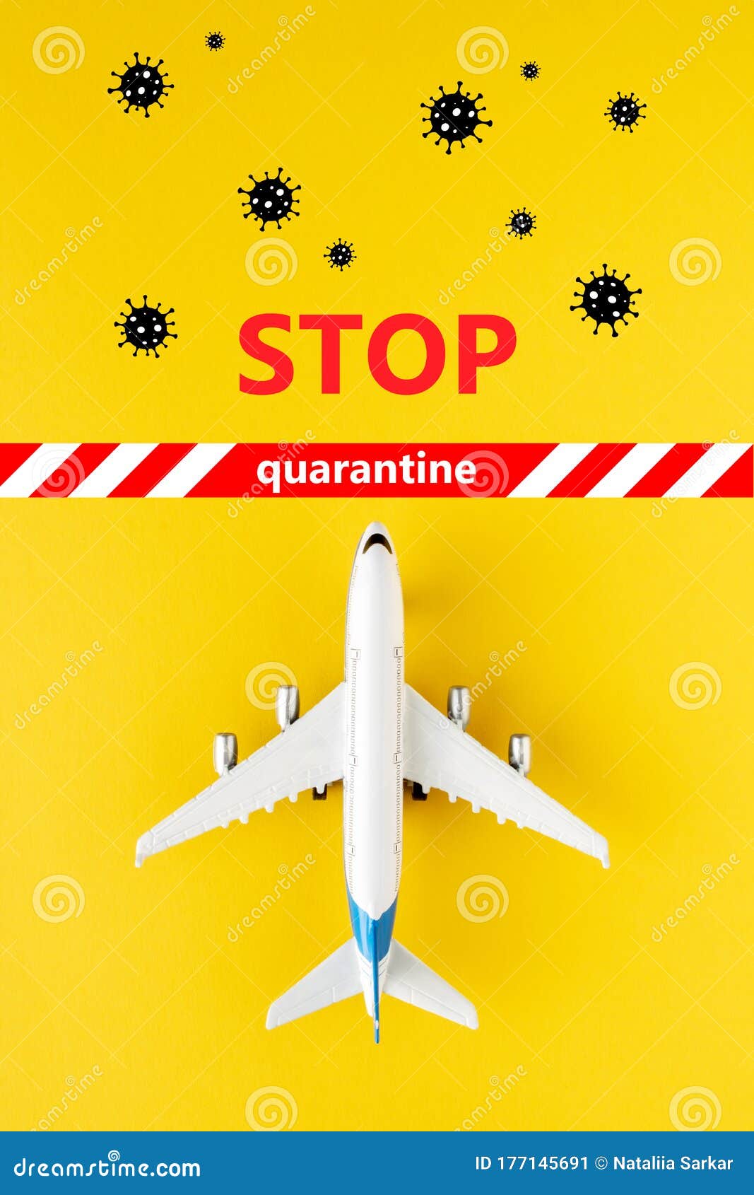 stop coronavirus, quarantined aircraft, cancellation of flights.