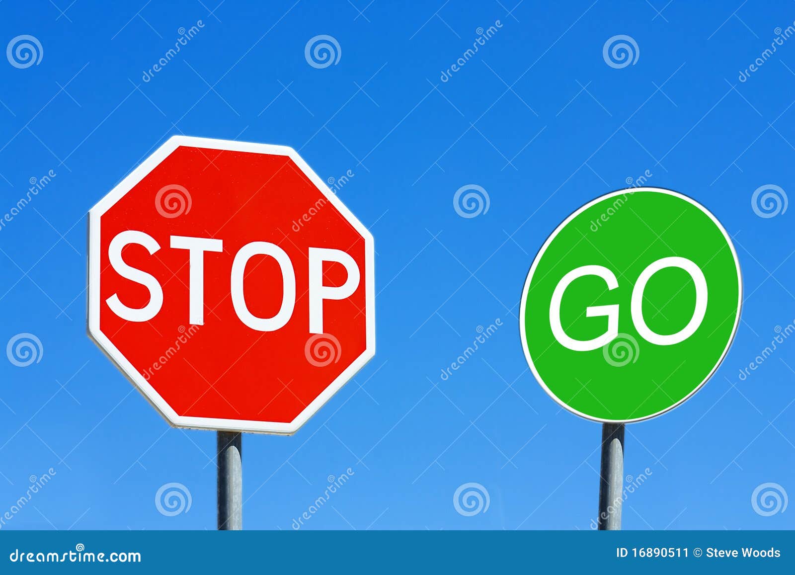 Stop & Go stock image. Image of command, word, sign - 16890511