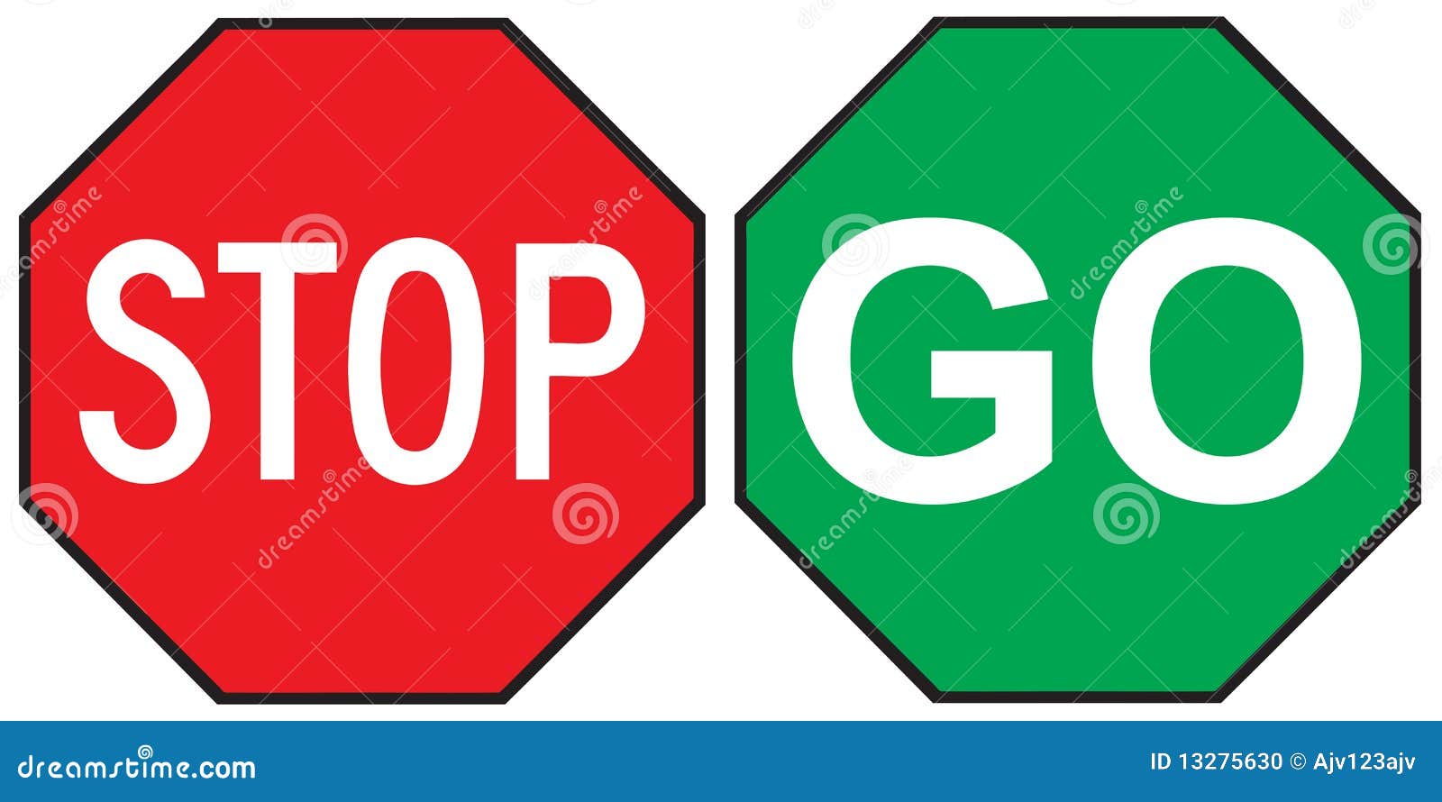 stop go sign stock vector illustration of concept exit 13275630
