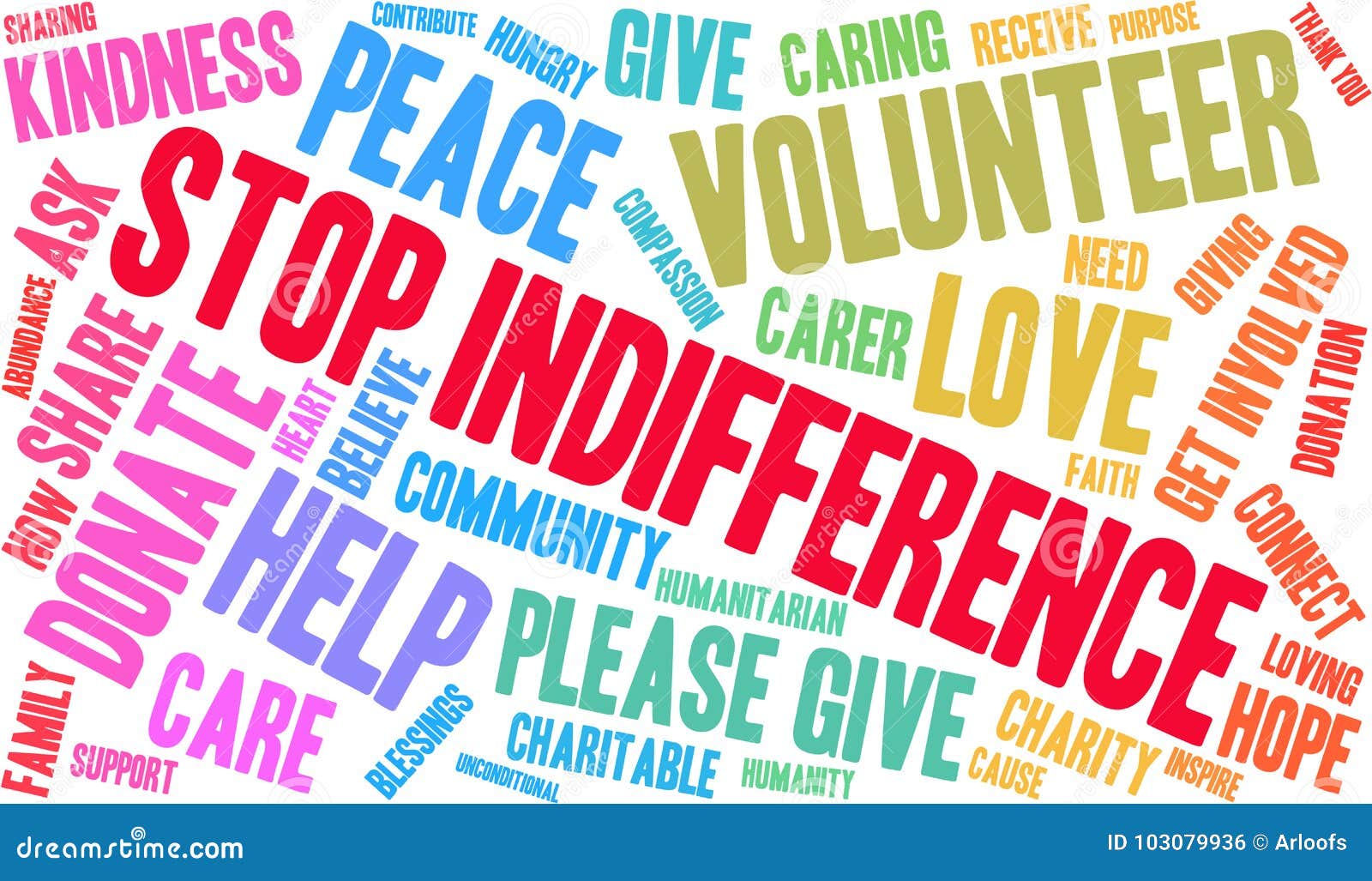 Stop Indifference Word Cloud Royalty-Free Stock Photo | CartoonDealer
