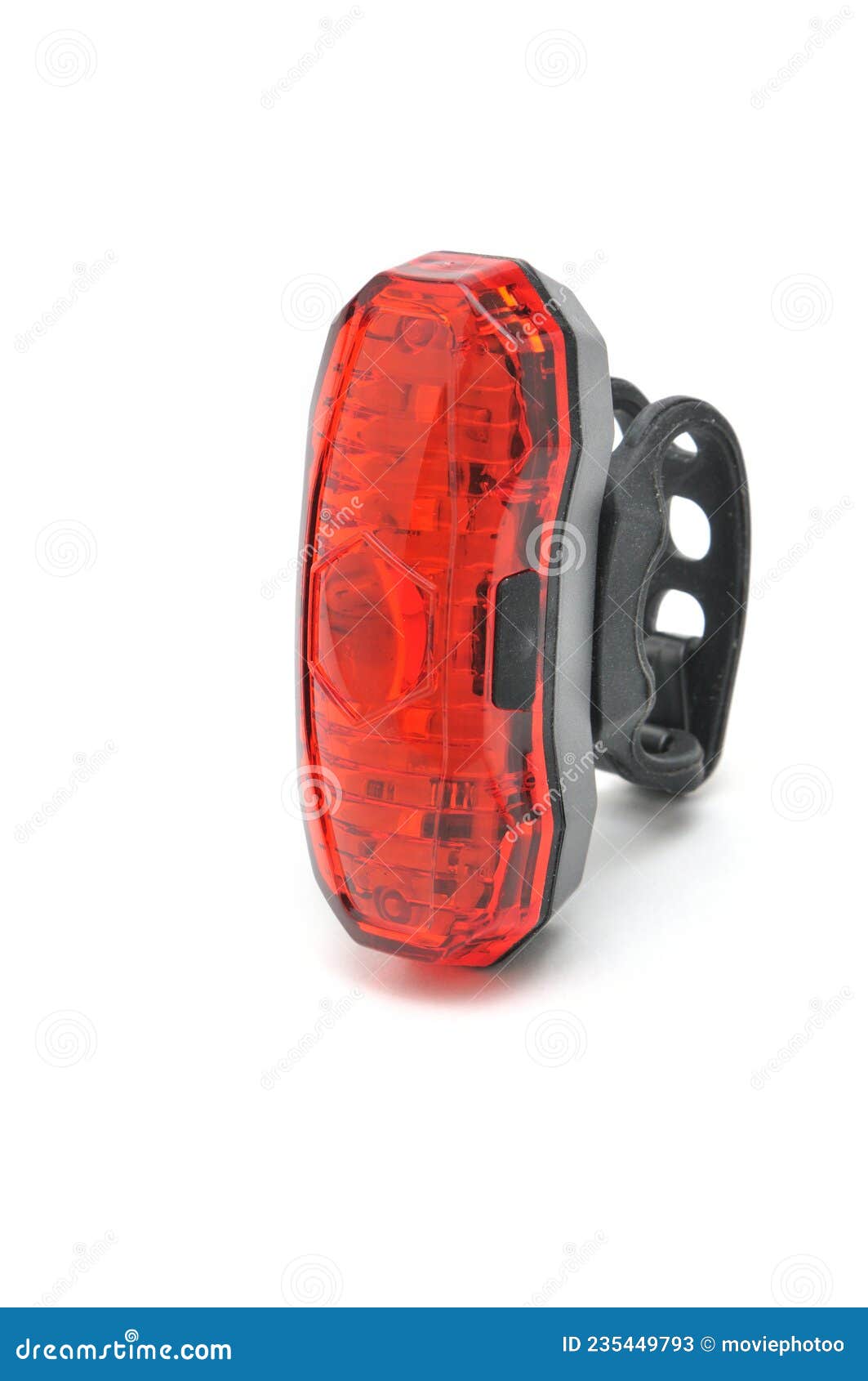 Stop Lights for a Bike on a White Background Stock Image Image of