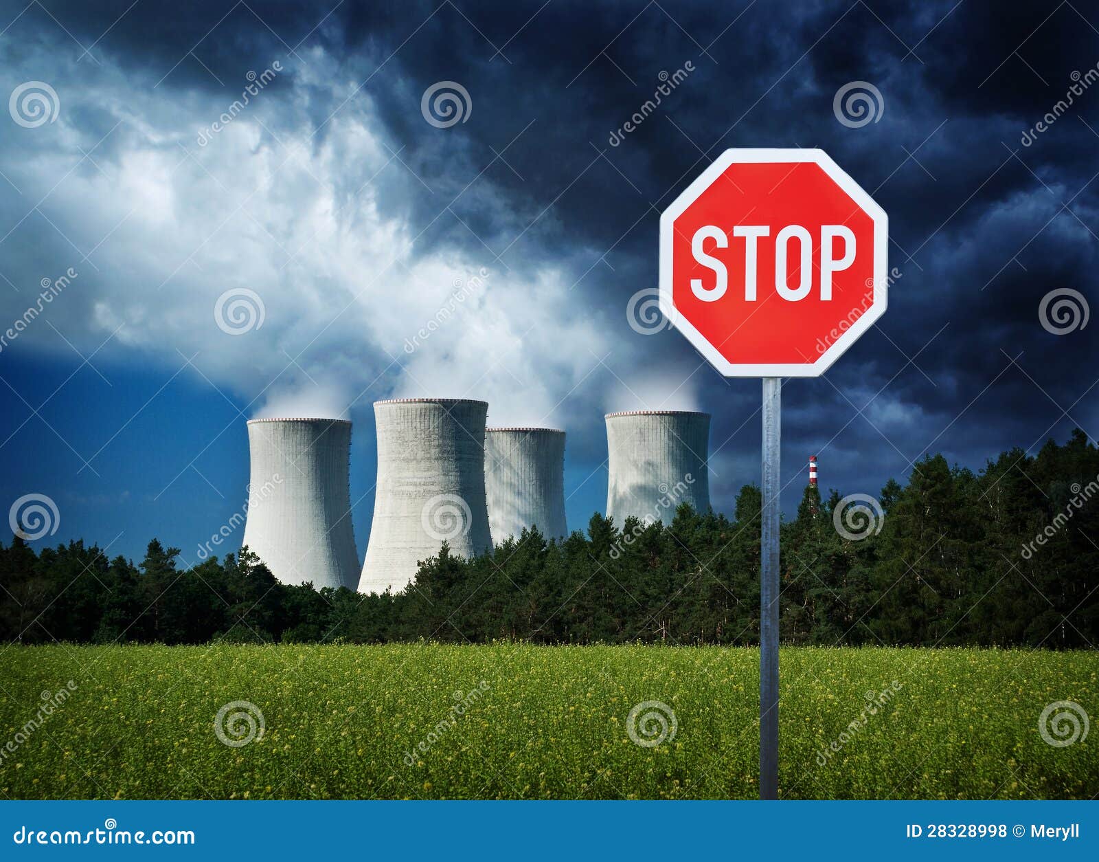 Stop nuclear power stock photo. Image of energy, energetics 28328998