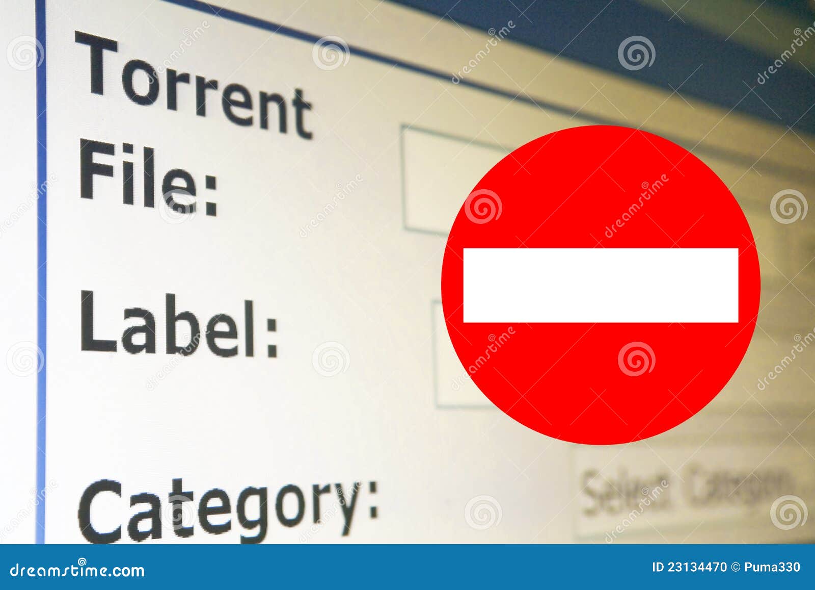 Stop Piracytorrent Download Stock Photo Image of conceptual