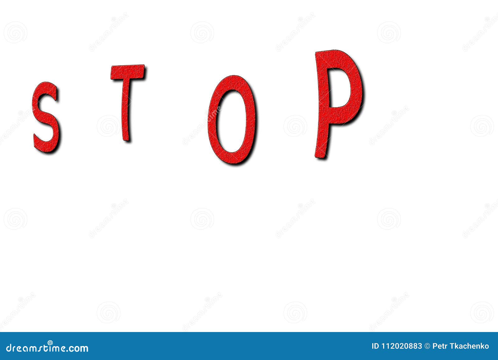 Stop Sign Isolated on White Background Stock Illustration