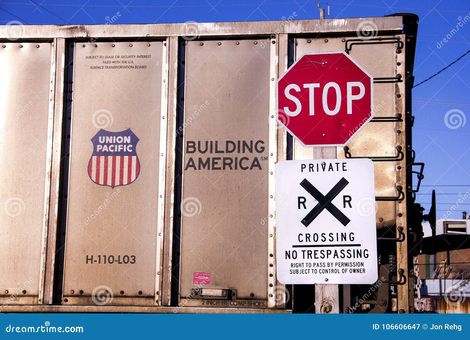 St Louis, Missouri, United States - Circa 2015 - Stop Sign Railroad ...