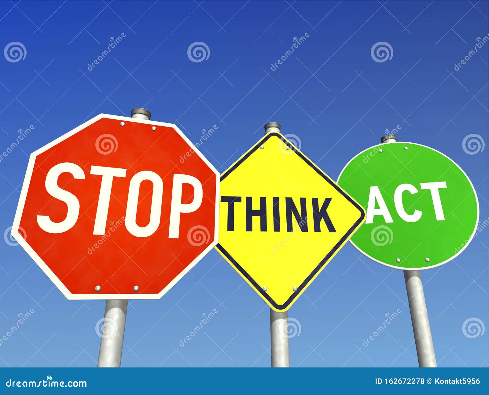 stop, think and act