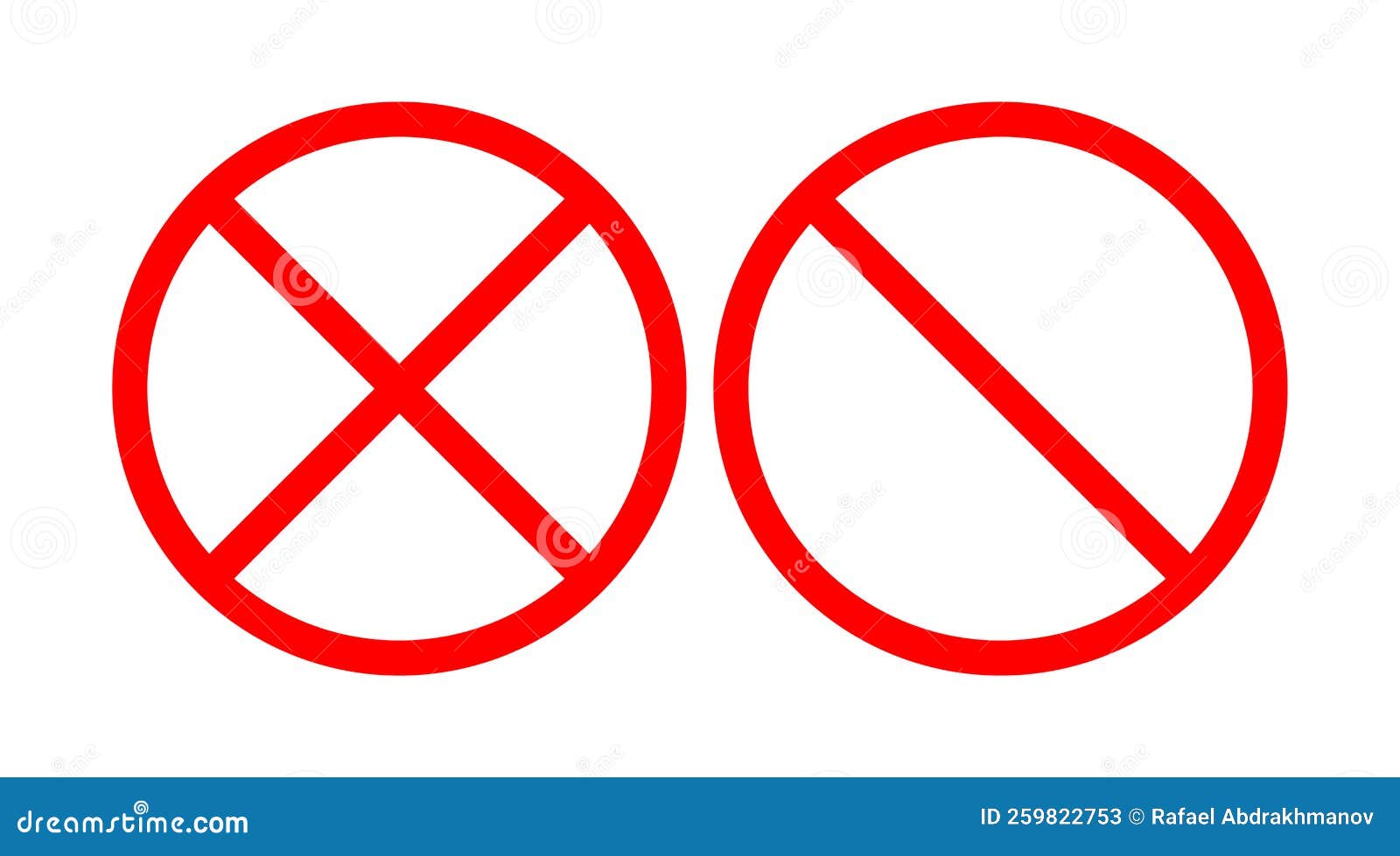 Forbidden sign. Ban icon. Red circle symbol of stop. Prohibited signal.  Vector sign Stock Vector