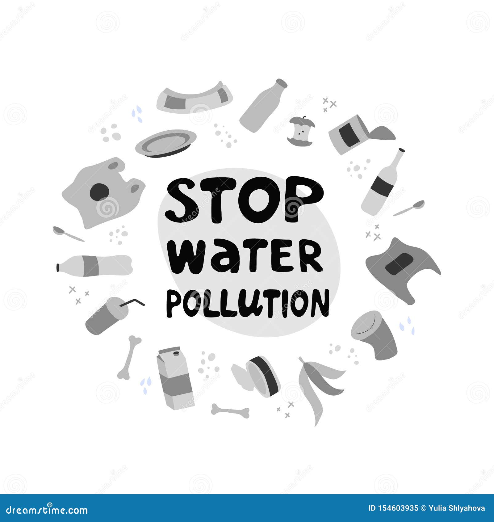 Water Pollution Awareness N0pollutionN0  X