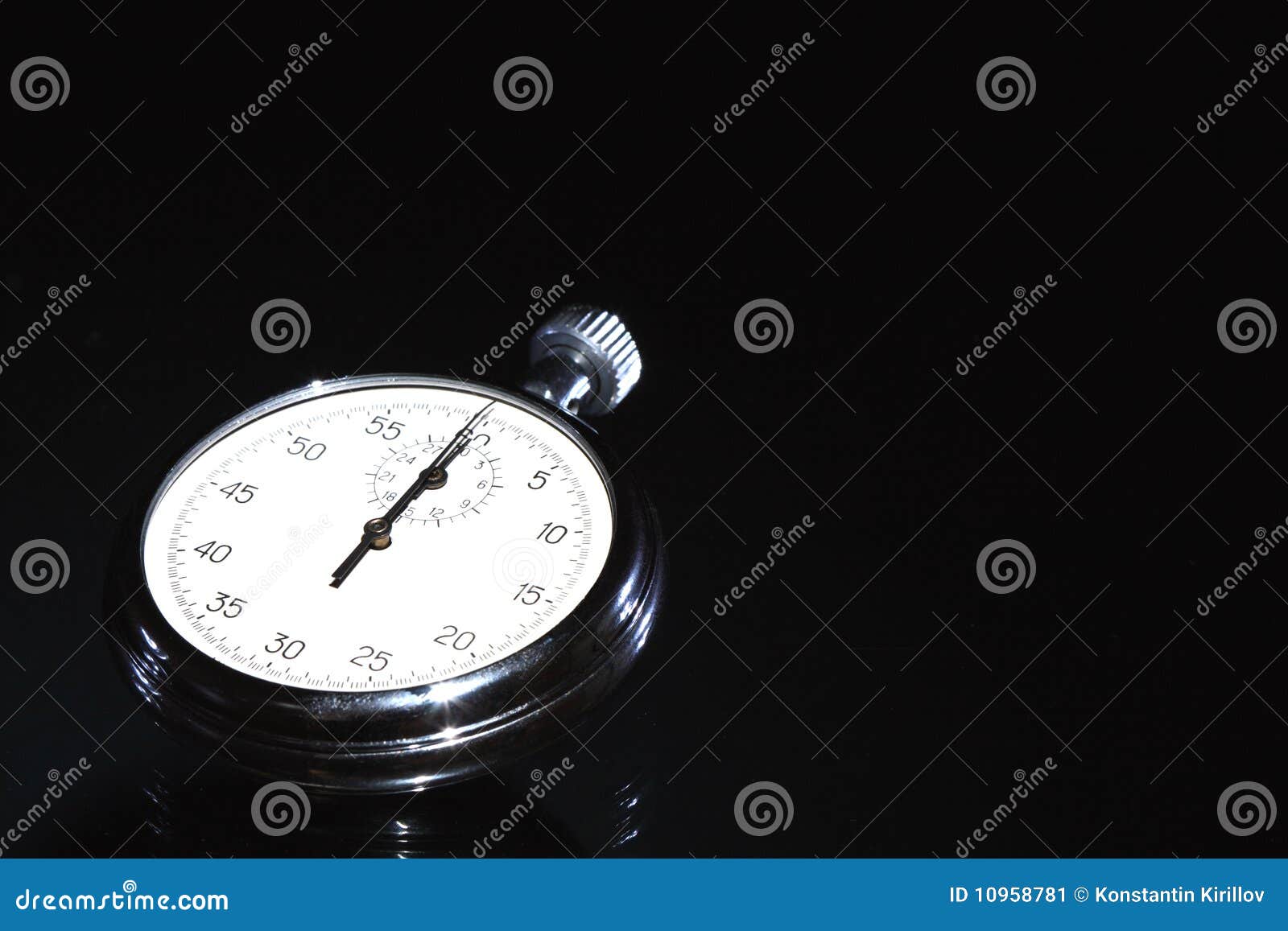 Stopwatch on Dark stock image. Image of sports, measurement 10958781