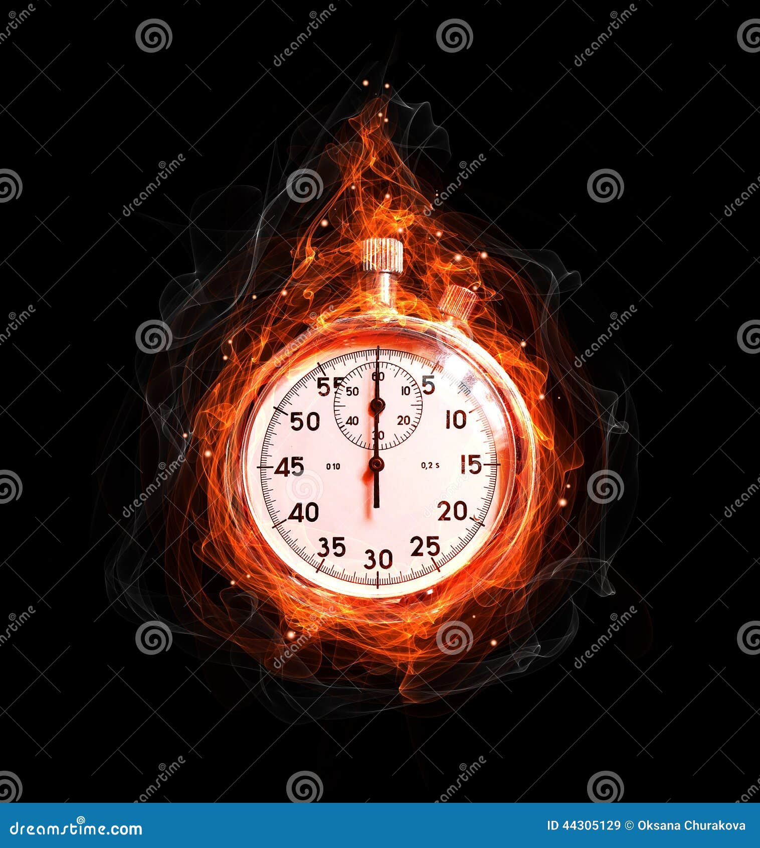 Stopwatch in fire stock image. Image of vintage, running - 443051291322 x 1300