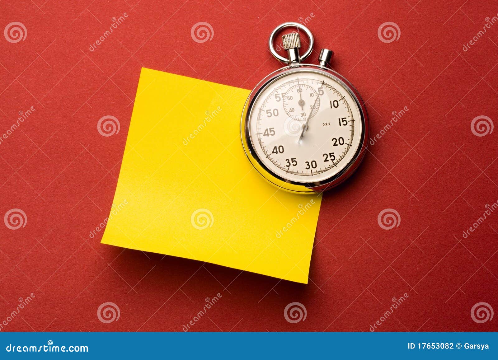 Stopwatch and label stock photo. Image of business, personal 17653082