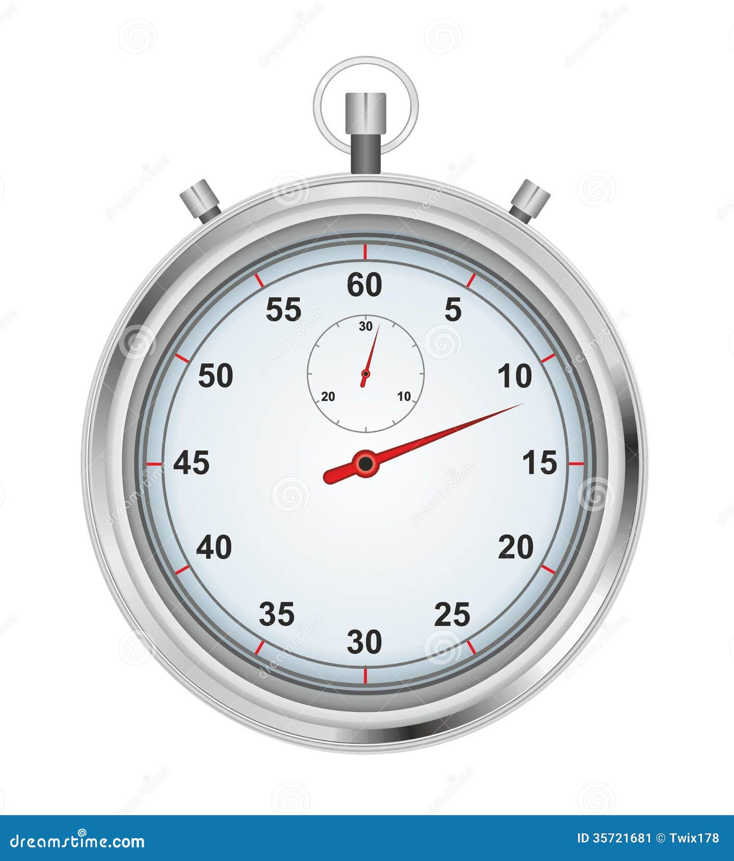 Stopwatch stock vector. Illustration of arrow, pointer - 35721681