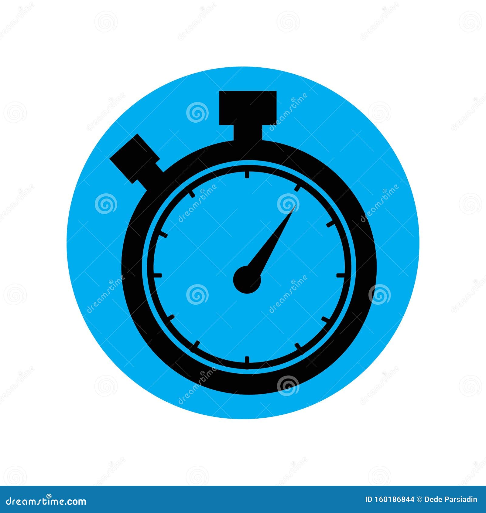 Stopwatch / Stop Watch Timer Logo Icon Vector Illustration Design