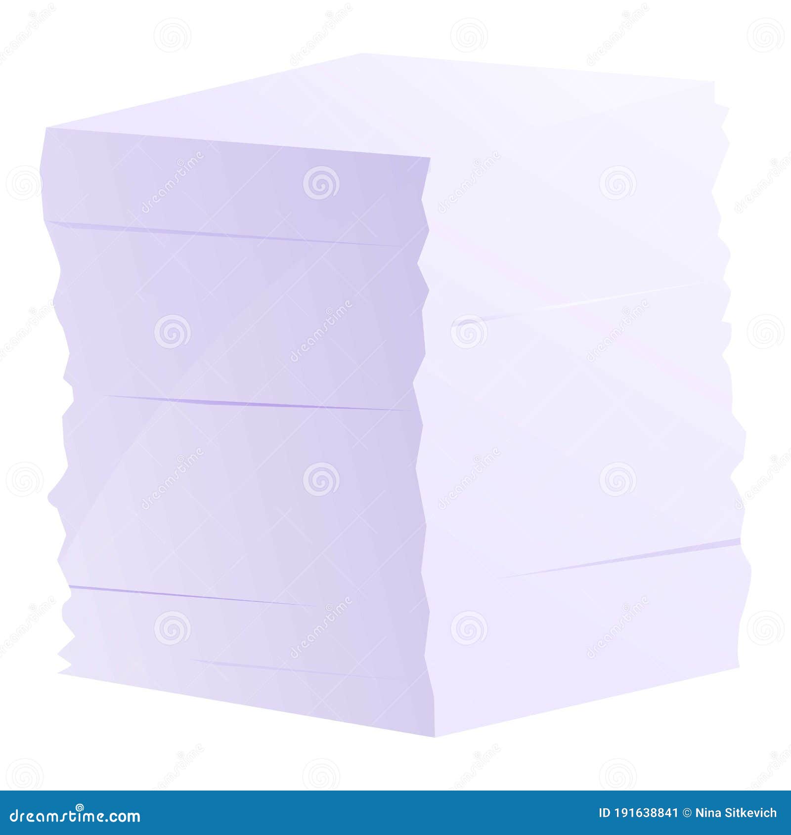 Storage Documents Papers Stack Icon, Cartoon Style Stock Vector Illustration of note, manage