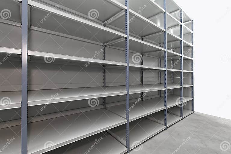 Storage room shelves stock photo. Image of warehouse 23285396